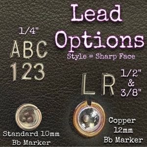 Lead For X Ray Techs!   Letters/numbers/bb markers all available!